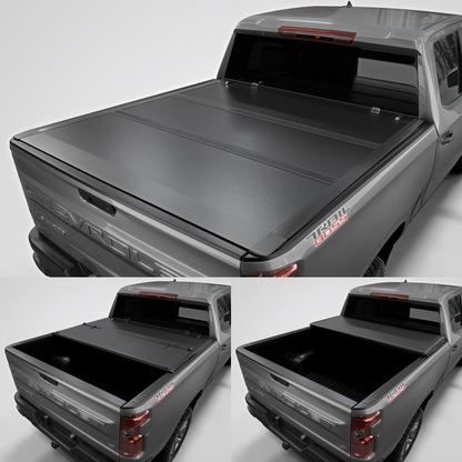 Chevrolet Silverado GMC Sierra Tutel Low Profile Tonneau Cover TTLTMLPT038-4