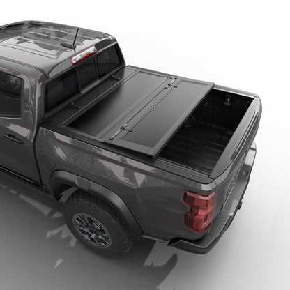 Chevy Colorado/GMC Canyon (2015–2025) - Tutel Low Profile Hard Shell Flip-Up Truck Bed Tonneau Cover - 5'3" Bed (62.7")