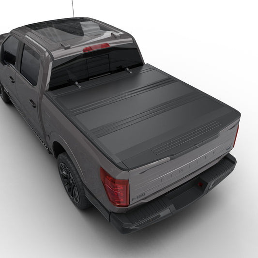 Ford F-150 - Tutel Low Profile Hard Shell Flip-Up Truck Bed Tonneau Cover