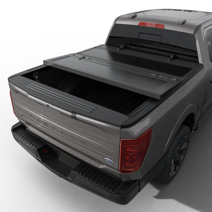 Ford F-150 - Tutel Low Profile Hard Shell Flip-Up Truck Bed Tonneau Cover