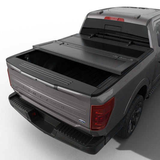 Ford F-150 - Tutel Low Profile Hard Shell Flip-Up Truck Bed Tonneau Cover
