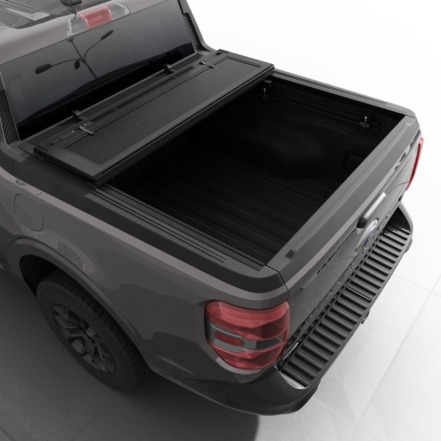 Ford Maverick (2022-2026) - Tutel Low Profile Hard Shell Flip-Up Truck Bed Tonneau Cover - 4'6" Bed (54.4")