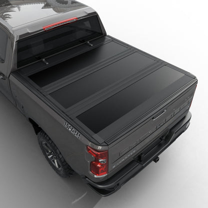 Chevy Silverado/GMC Sierra 2500/3500 HD New Body Style (2020-2026)  6.9FT (82.2") Bed - Tutel Low Profile Hard Shell Flip-Up Truck Bed Tonneau Cover