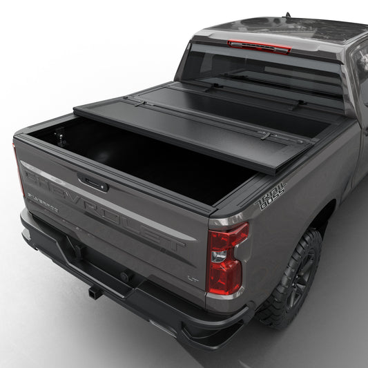 Chevy Silverado/GMC Sierra 2500/3500 HD New Body Style (2020-2026)  6.9FT (82.2") Bed - Tutel Low Profile Hard Shell Flip-Up Truck Bed Tonneau Cover