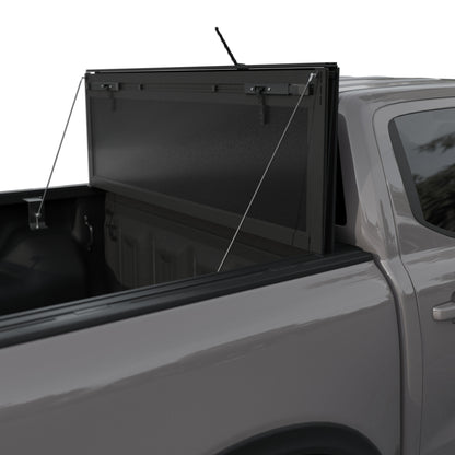 Ford F-250/F-350 Super Duty (2017–2025) - Tutel Low Profile Hard Shell Flip-Up Truck Bed Tonneau Cover - 6.75' Bed (82")