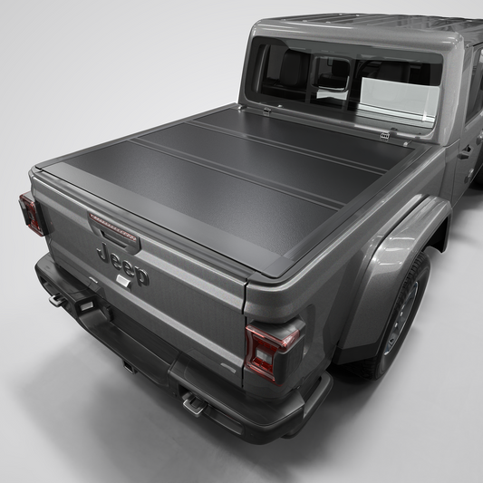 Jeep Gladiator (2020-2025) - Tutel Low Profile Hard Shell Folding Truck Bed Tonneau Cover - 5' Bed (60.3")
