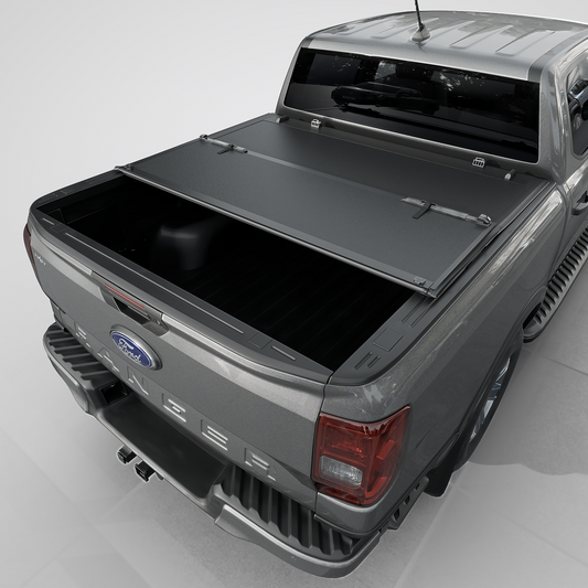 Ford Ranger (2019-2025) - Tutel Low Profile Hard Shell Folding Truck Bed Tonneau Cover - 5'1" Bed (61")