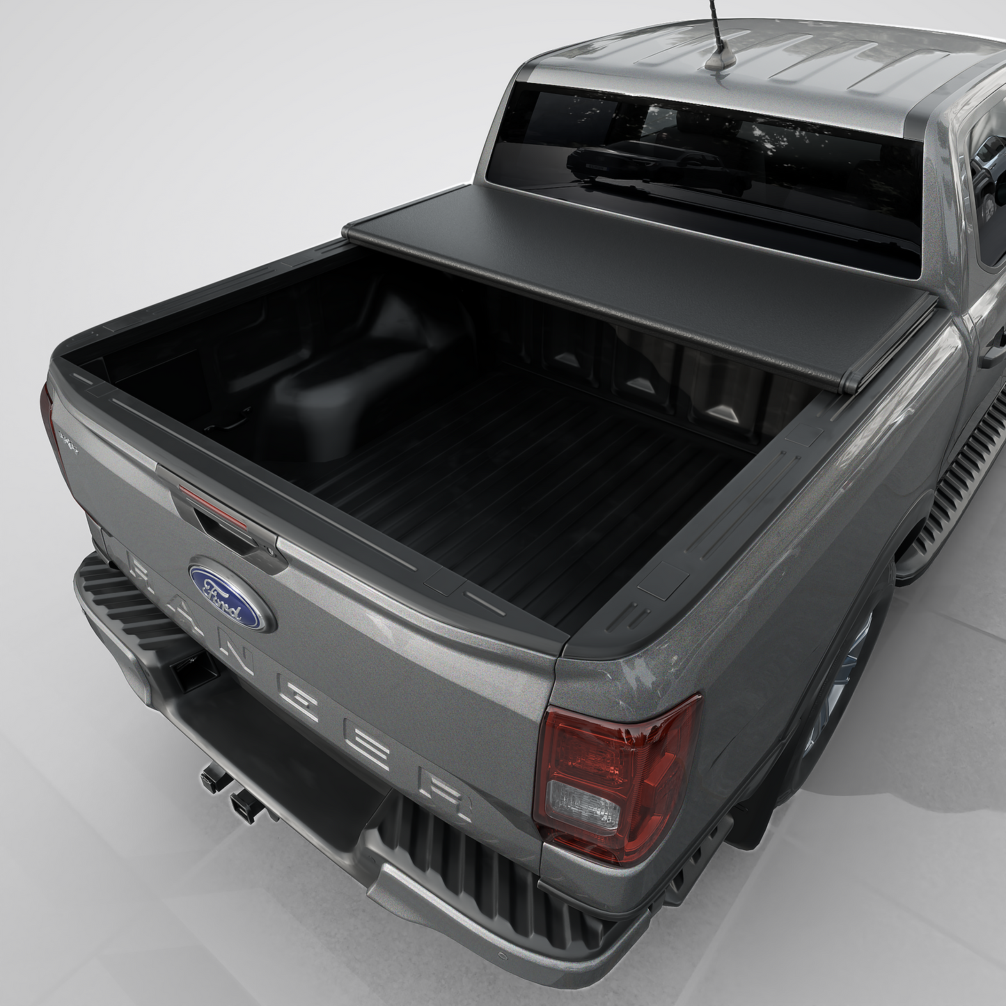 Ford Ranger (2019-2025) - Tutel Low Profile Hard Shell Folding Truck Bed Tonneau Cover - 5'1" Bed (61")
