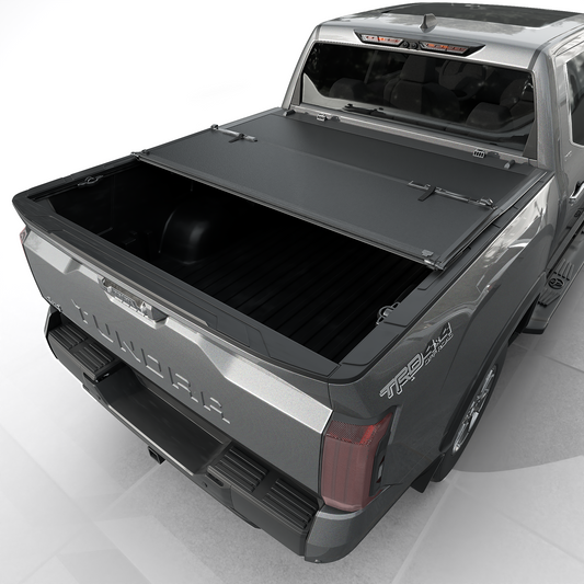 Toyota Tundra (2022-2025) - Tutel Low Profile Hard Shell Folding Truck Bed Tonneau Cover