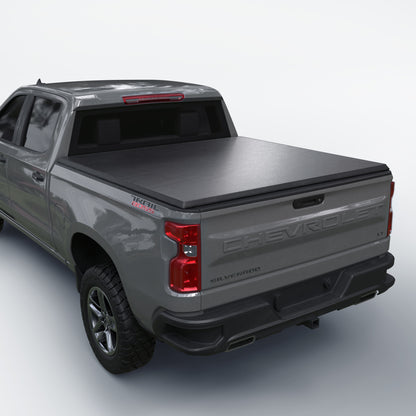 Chevy Silverado/ GMC Sierra (2014 - 2018) - Soft Trifold Truck Bed Tonneau Cover