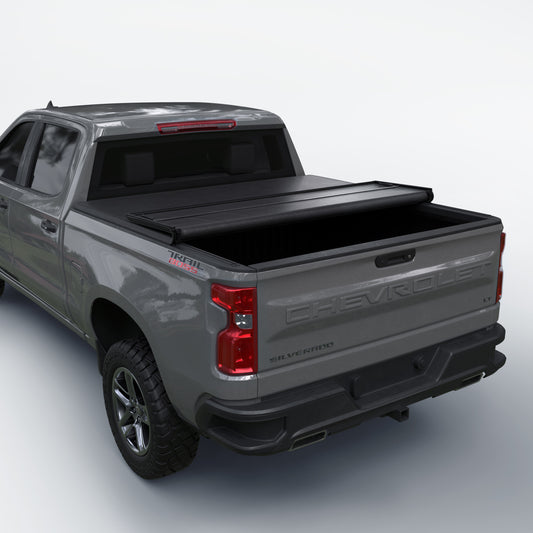 Chevy Silverado/ GMC Sierra (2014 - 2018) - Soft Trifold Truck Bed Tonneau Cover