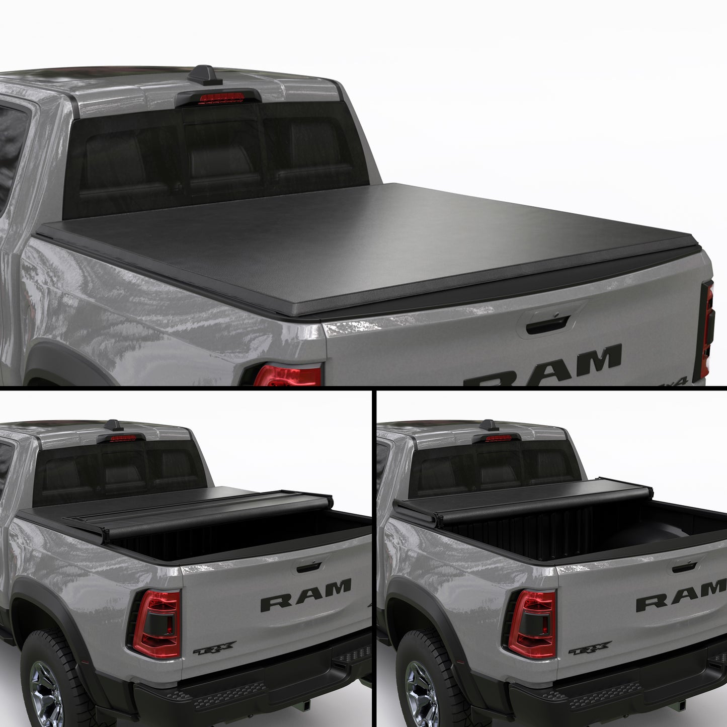 Dodge Ram 1500 - Soft Trifold Truck Bed Tonneau Cover - Without Ram Box - 2002 - 2025
