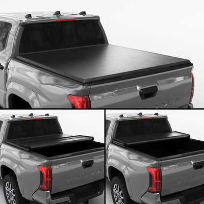Toyota Tacoma - Soft Trifold Truck Bed Tonneau Cover - w/OE Track System