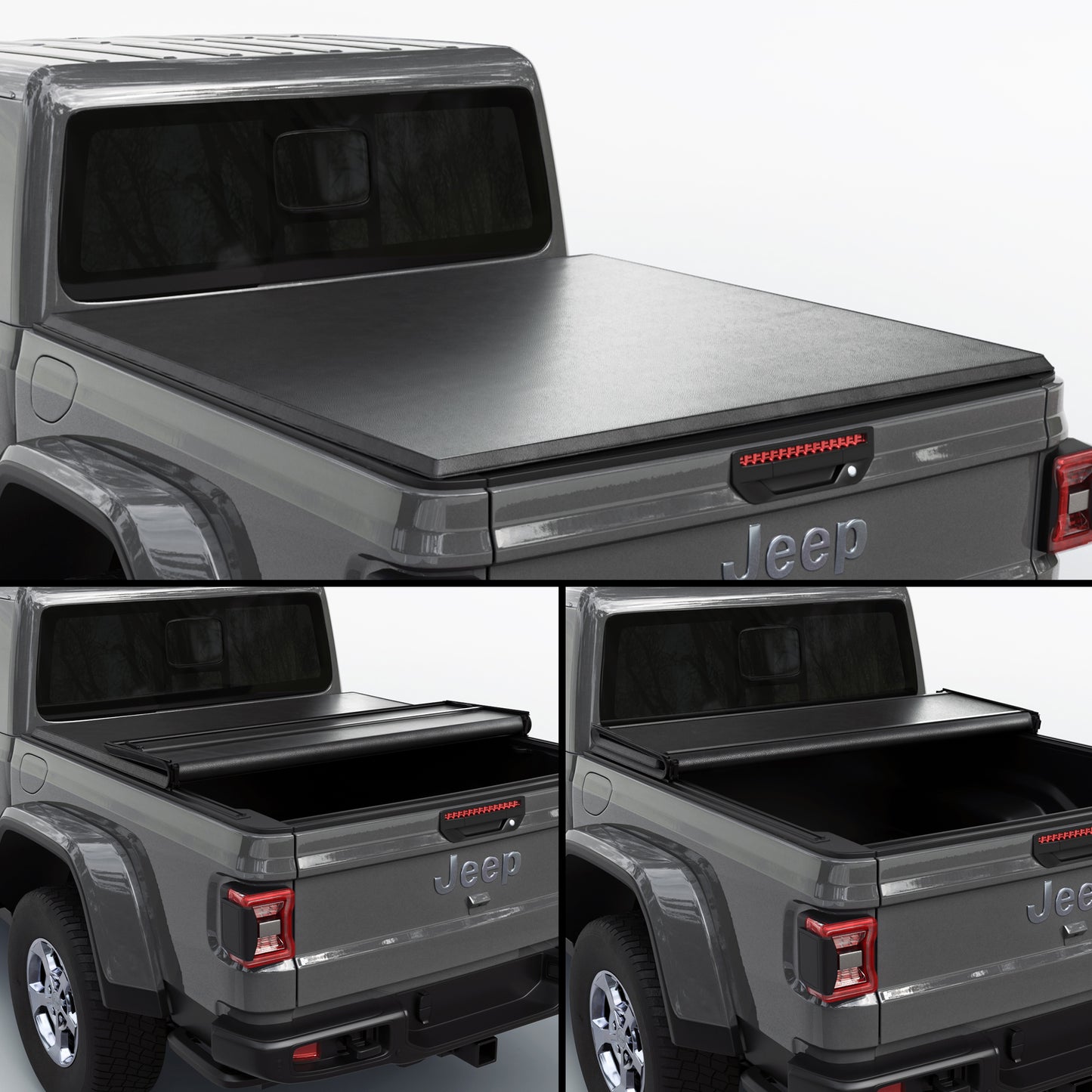 Jeep Gladiator (2020-2025) 5' Bed (60.3") - Soft Folding Truck Bed Tonneau Cover