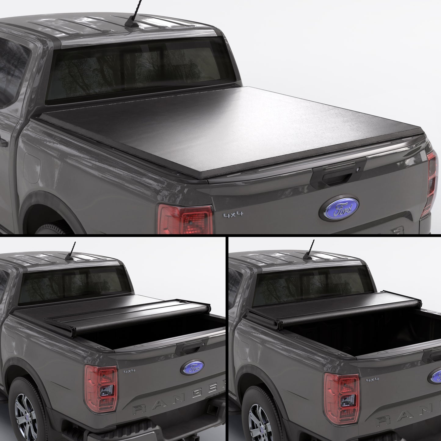 Ford Ranger (2019-2025) 5'1" Bed (61") - Soft Trifold Truck Bed Tonneau Cover
