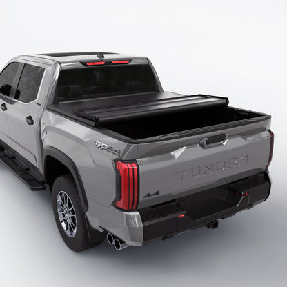 Toyota Tundra - Soft Trifold Truck Bed Tonneau Cover - With OE Rail System