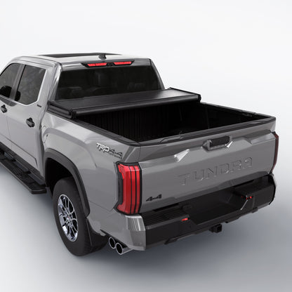 Toyota Tundra - Soft Trifold Truck Bed Tonneau Cover - With OE Rail System